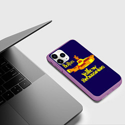 Чехол iPhone 11 Pro матовый The Beatles: Yellow Submarine, цвет: 3D-фиолетовый — фото 2