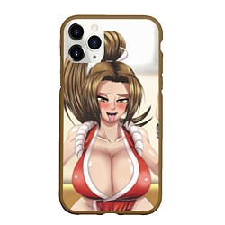 Чехол iPhone 11 Pro матовый Май Сирануи boobs - sexy ahegao