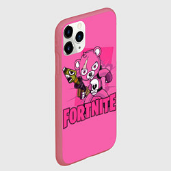 Чехол iPhone 11 Pro матовый Fortnite, цвет: 3D-малиновый — фото 2