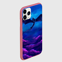 Чехол iPhone 11 Pro матовый Неоновая фурия, цвет: 3D-малиновый — фото 2