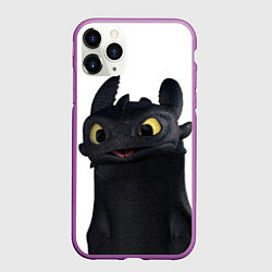 Чехол iPhone 11 Pro матовый Черная фурия, цвет: 3D-фиолетовый