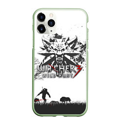 Чехол iPhone 11 Pro матовый The Witcher 3: Wild Hunt, цвет: 3D-салатовый