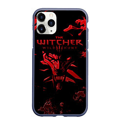 Чехол iPhone 11 Pro матовый The Witcher 3: Wild Hunt, цвет: 3D-серый