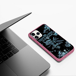 Чехол iPhone 11 Pro матовый The Witcher 3: Wild Hunt, цвет: 3D-малиновый — фото 2