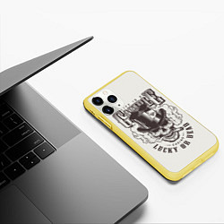 Чехол iPhone 11 Pro матовый Life is a camble lucky or dead, цвет: 3D-желтый — фото 2