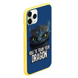 Чехол iPhone 11 Pro матовый How to train your dragon, цвет: 3D-желтый — фото 2