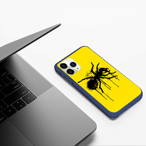Чехол iPhone 11 Pro матовый The Prodigy: Big Ant / 3D-Тёмно-синий – фото 3