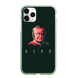 Чехол iPhone 11 Pro матовый Stan Lee The hero