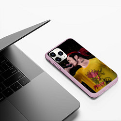 Чехол iPhone 11 Pro матовый Gone Fludd art 3, цвет: 3D-розовый — фото 2