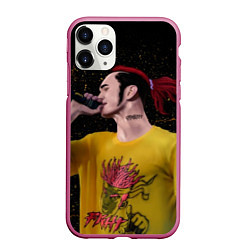 Чехол iPhone 11 Pro матовый Gone Fludd art 3, цвет: 3D-малиновый