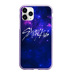 Чехол iPhone 11 Pro матовый Stray Kids, цвет: 3D-светло-сиреневый