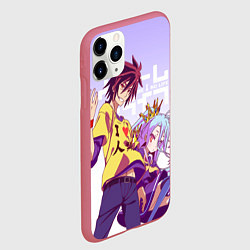 Чехол iPhone 11 Pro матовый No Game No Life, цвет: 3D-малиновый — фото 2
