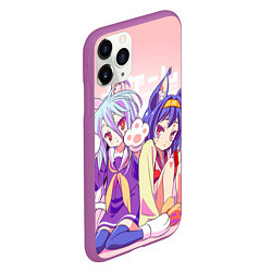 Чехол iPhone 11 Pro матовый No Game No Life, цвет: 3D-фиолетовый — фото 2