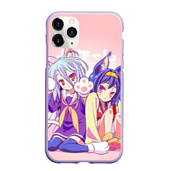 Чехол iPhone 11 Pro матовый No Game No Life, цвет: 3D-светло-сиреневый