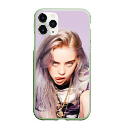 Чехол iPhone 11 Pro матовый Billie Eilish: Six Feet Under, цвет: 3D-салатовый