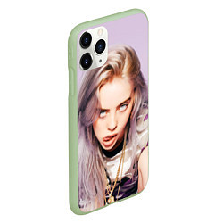 Чехол iPhone 11 Pro матовый Billie Eilish: Six Feet Under, цвет: 3D-салатовый — фото 2