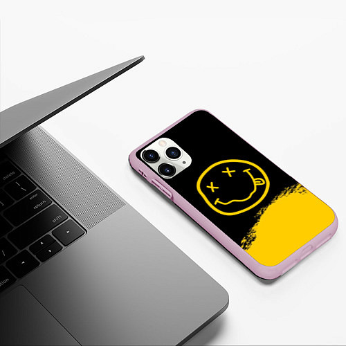 Чехол iPhone 11 Pro матовый NIRVANA / 3D-Розовый – фото 3