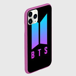 Чехол iPhone 11 Pro матовый BTS: Neon Night, цвет: 3D-фиолетовый — фото 2