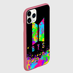 Чехол iPhone 11 Pro матовый BTS: Mood Paint, цвет: 3D-малиновый — фото 2
