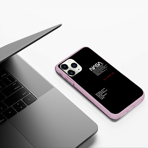 Чехол iPhone 11 Pro матовый NASA / 3D-Розовый – фото 3