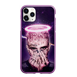 Чехол iPhone 11 Pro матовый Lil Peep: Black Angel, цвет: 3D-фиолетовый