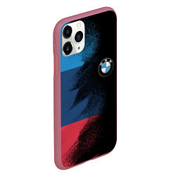 Чехол iPhone 11 Pro матовый BMW, цвет: 3D-малиновый — фото 2