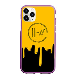 Чехол iPhone 11 Pro матовый TWENTY ONE PILOTS, цвет: 3D-фиолетовый