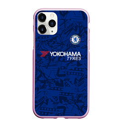 Чехол iPhone 11 Pro матовый Chelsea home 19-20, цвет: 3D-розовый