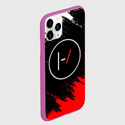 Чехол iPhone 11 Pro матовый 21 Pilots: Black & Red, цвет: 3D-фиолетовый — фото 2