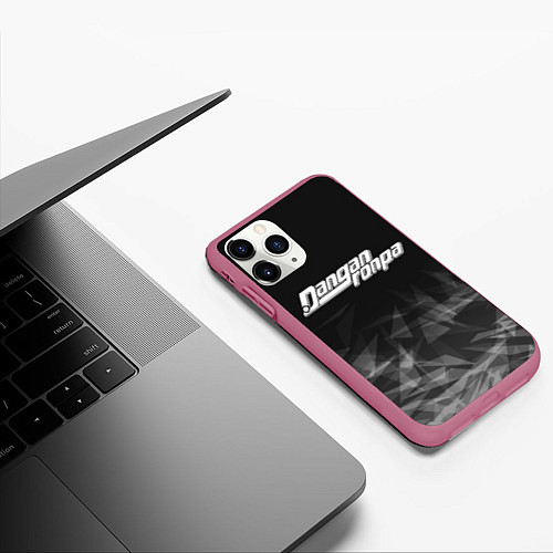 Чехол iPhone 11 Pro матовый DANGANRONPA / 3D-Малиновый – фото 3