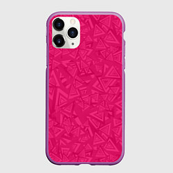 Чехол iPhone 11 Pro матовый Абстракция и фигуры, цвет: 3D-фиолетовый