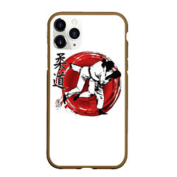 Чехол iPhone 11 Pro матовый Judo: Japan, цвет: 3D-коричневый