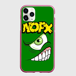 Чехол iPhone 11 Pro матовый NOFX Face, цвет: 3D-малиновый