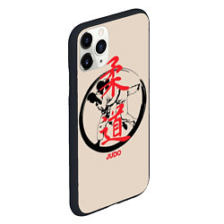 Чехол iPhone 11 Pro матовый Judo, цвет: 3D-черный — фото 2