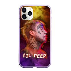 Чехол iPhone 11 Pro матовый Lil Peep ART, цвет: 3D-светло-сиреневый