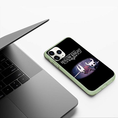 Чехол iPhone 11 Pro матовый Hollow Knight / 3D-Салатовый – фото 3