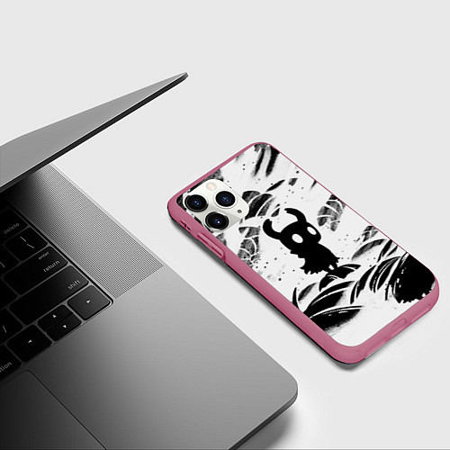 Чехол iPhone 11 Pro матовый Hollow Knight / 3D-Малиновый – фото 3