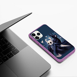 Чехол iPhone 11 Pro матовый Hollow Knight, цвет: 3D-фиолетовый — фото 2