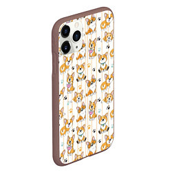 Чехол iPhone 11 Pro матовый Вельш корги пемброк, цвет: 3D-коричневый — фото 2
