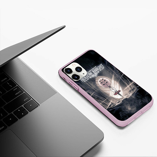 Чехол iPhone 11 Pro матовый Hollow Knight / 3D-Розовый – фото 3