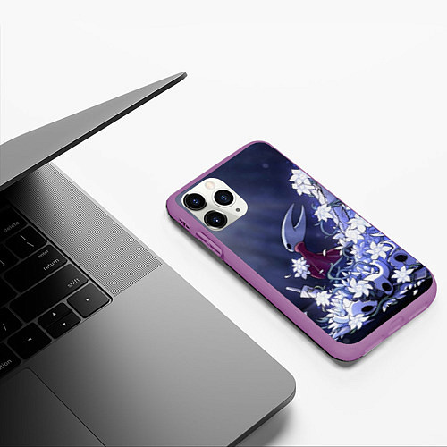 Чехол iPhone 11 Pro матовый Hollow Knight / 3D-Фиолетовый – фото 3