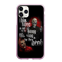 Чехол iPhone 11 Pro матовый Slipknot: This Song, цвет: 3D-розовый