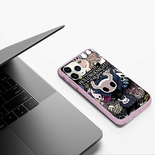 Чехол iPhone 11 Pro матовый Hollow Knight / 3D-Розовый – фото 3