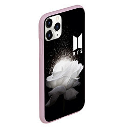 Чехол iPhone 11 Pro матовый BTS Flower, цвет: 3D-розовый — фото 2