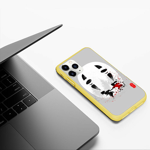 Чехол iPhone 11 Pro матовый Унесенные призраками / 3D-Желтый – фото 3
