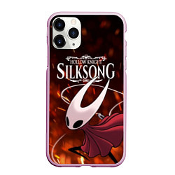 Чехол iPhone 11 Pro матовый Hollow Knight: Silksong, цвет: 3D-розовый