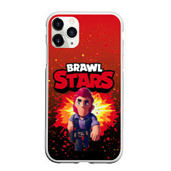 Чехол iPhone 11 Pro матовый Brawl Stars Colt, цвет: 3D-белый
