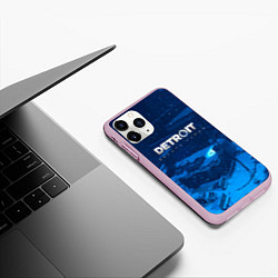 Чехол iPhone 11 Pro матовый Detroit: Become Human, цвет: 3D-розовый — фото 2