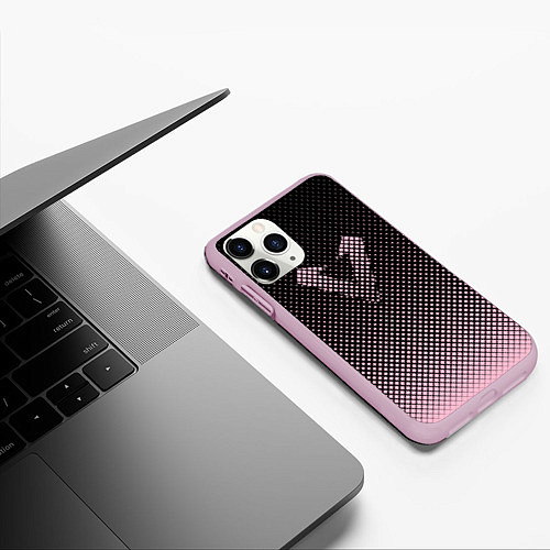 Чехол iPhone 11 Pro матовый Apex Legends В Горошек / 3D-Розовый – фото 3