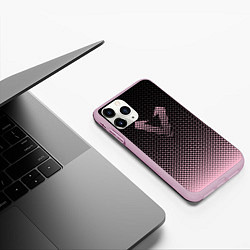 Чехол iPhone 11 Pro матовый Apex Legends В Горошек, цвет: 3D-розовый — фото 2